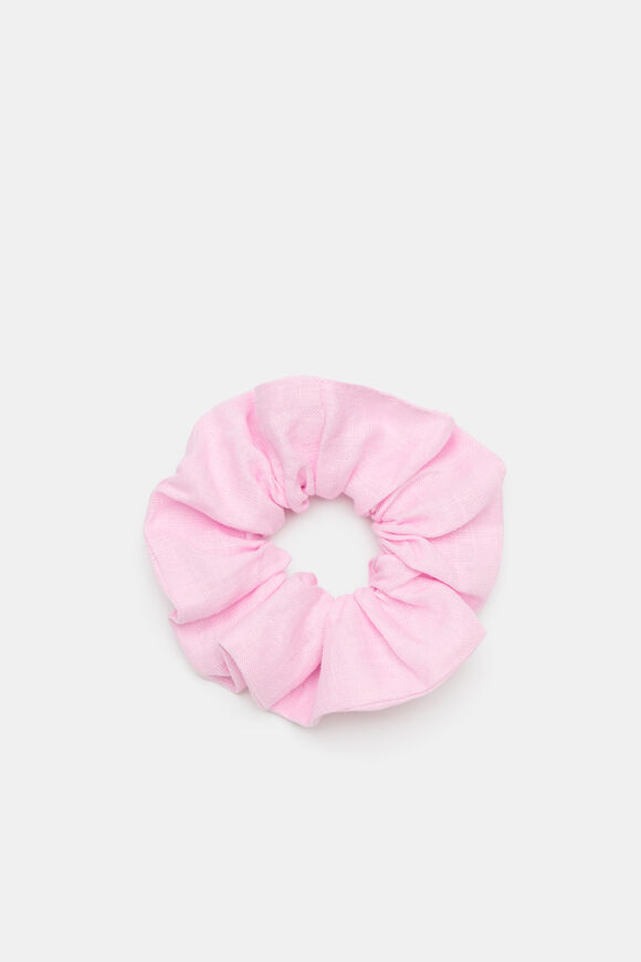 Linen Scrunchie  Petal Pink  hi-res