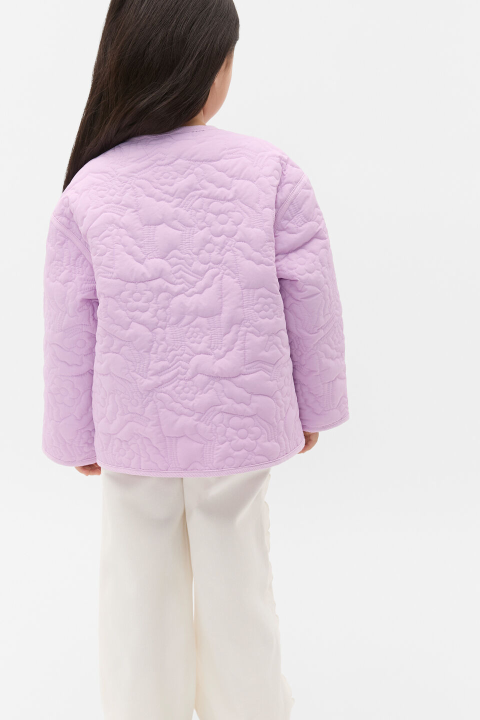 Horse Embroidered Jacket  Orchid