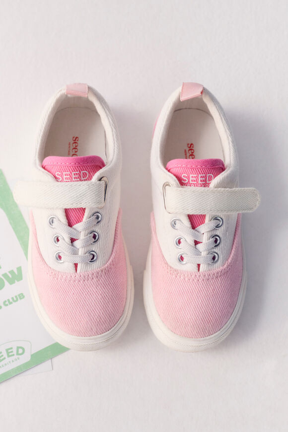 Colourblock Plimsole Sneaker  Pink Lemonade Multi  hi-res