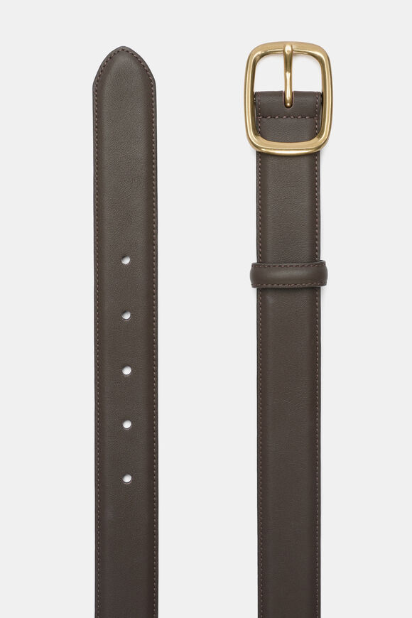 Charlotte Leather Belt  Chocolate Gold  hi-res