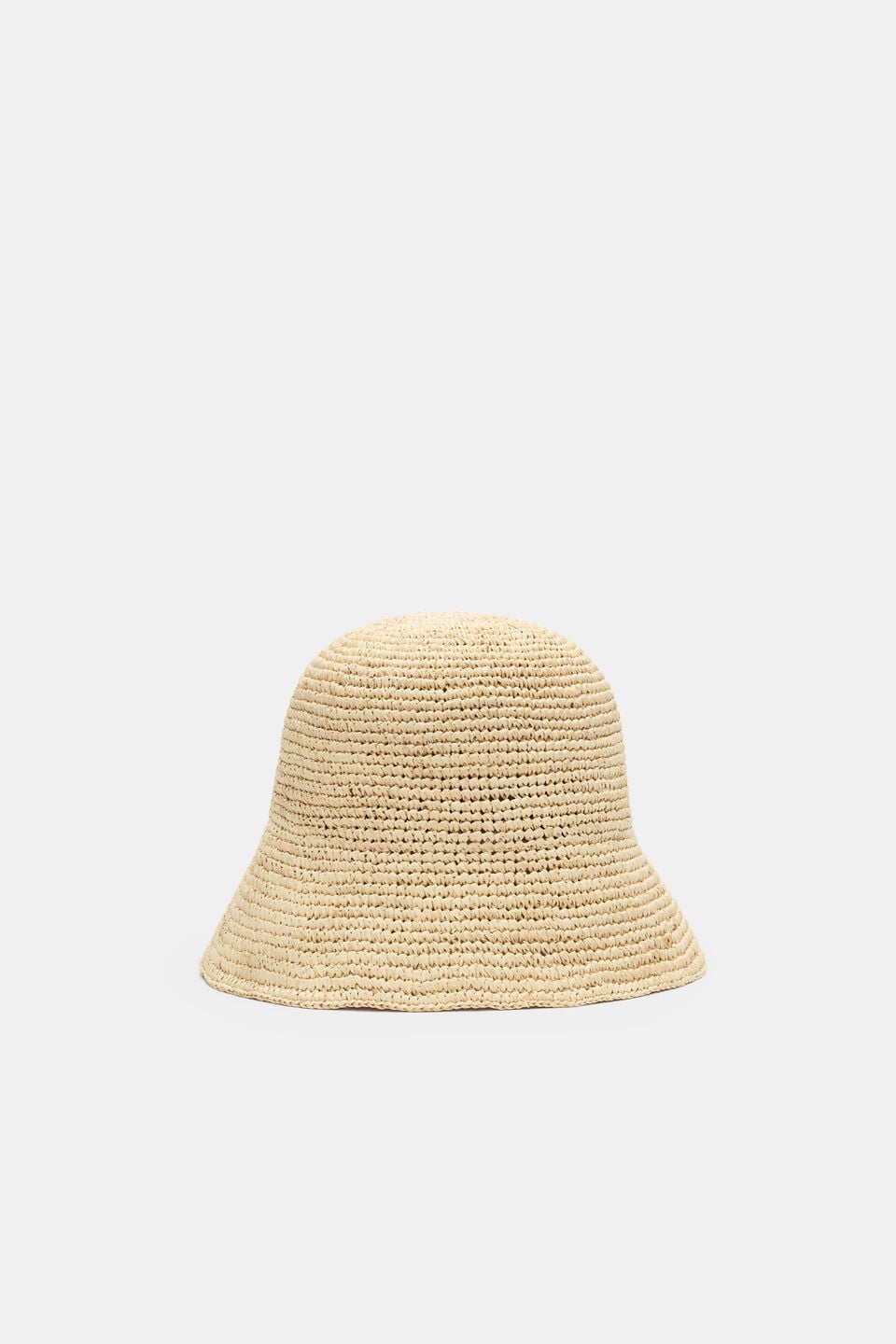 Short Brim Raffia Bucket Hat		 		  Natural