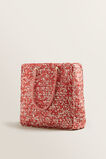 Two Tone Straw Tote    hi-res