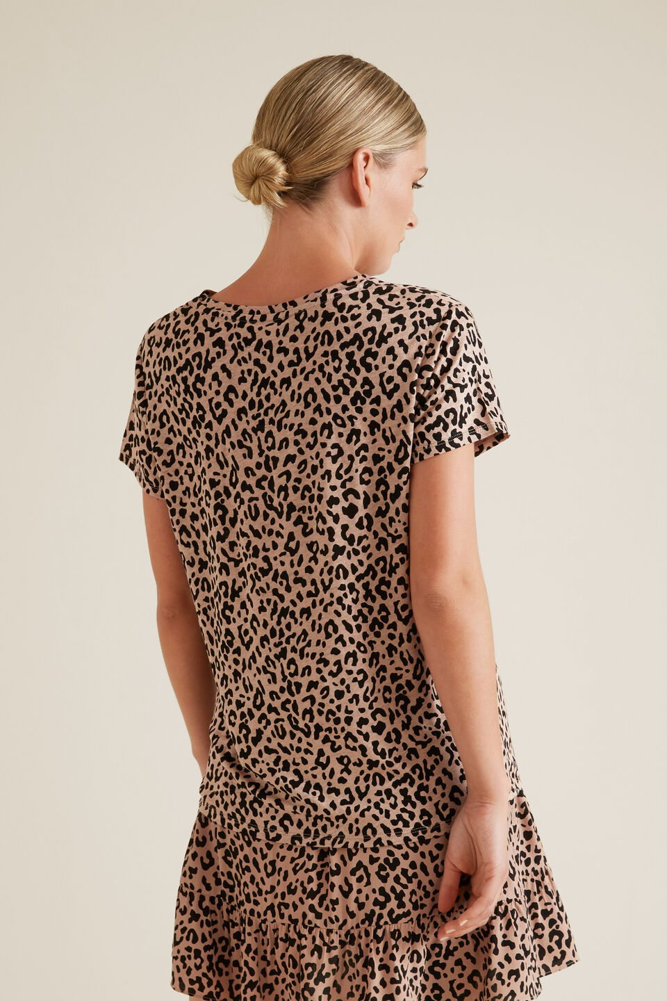 Ocelot Linen Top  