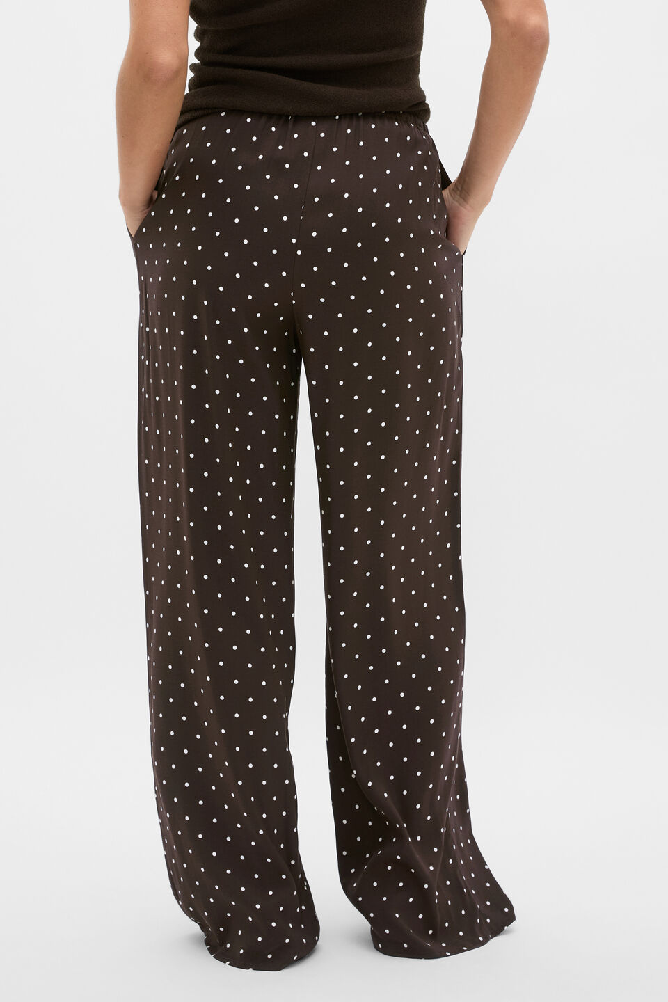 Spot Easy Wide Leg Pant  Coffee Bean Spot