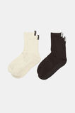 2 Pack Grip Sock  Dark Espresso  hi-res