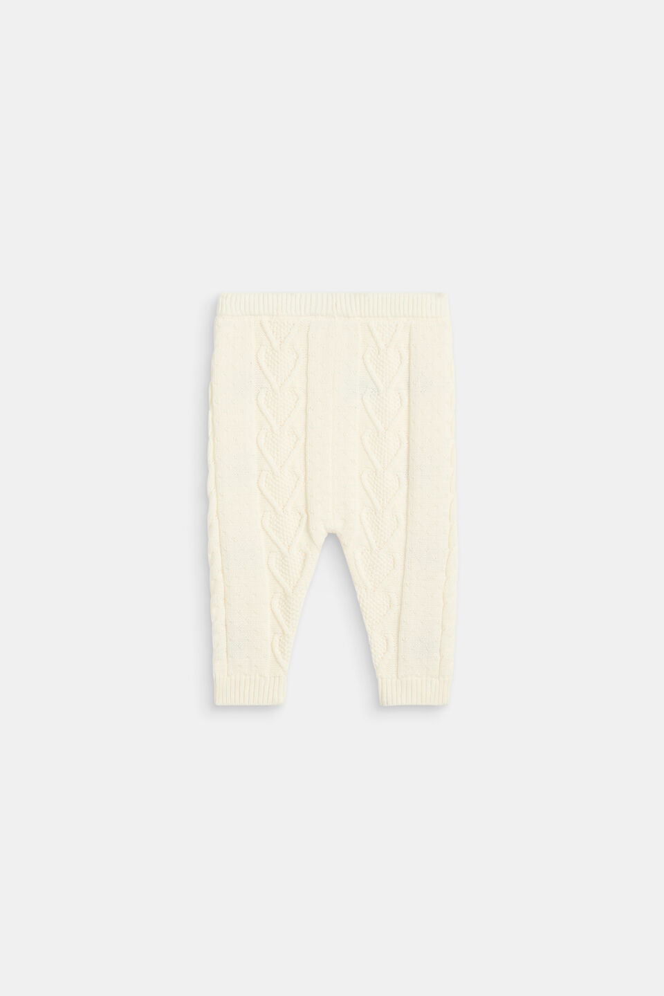 Floral Cable Knit Pant  Classic Cream