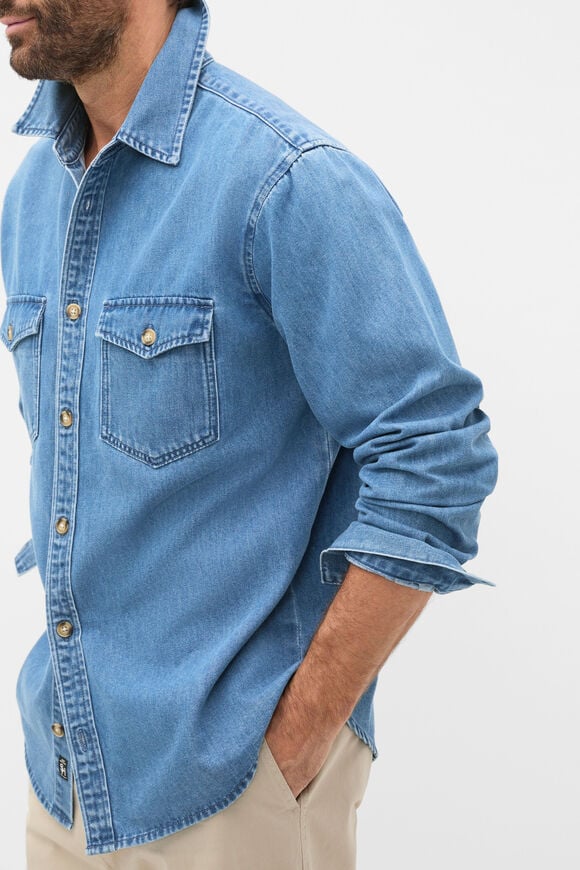 Denim Shirt  Mid Denim Wash  hi-res