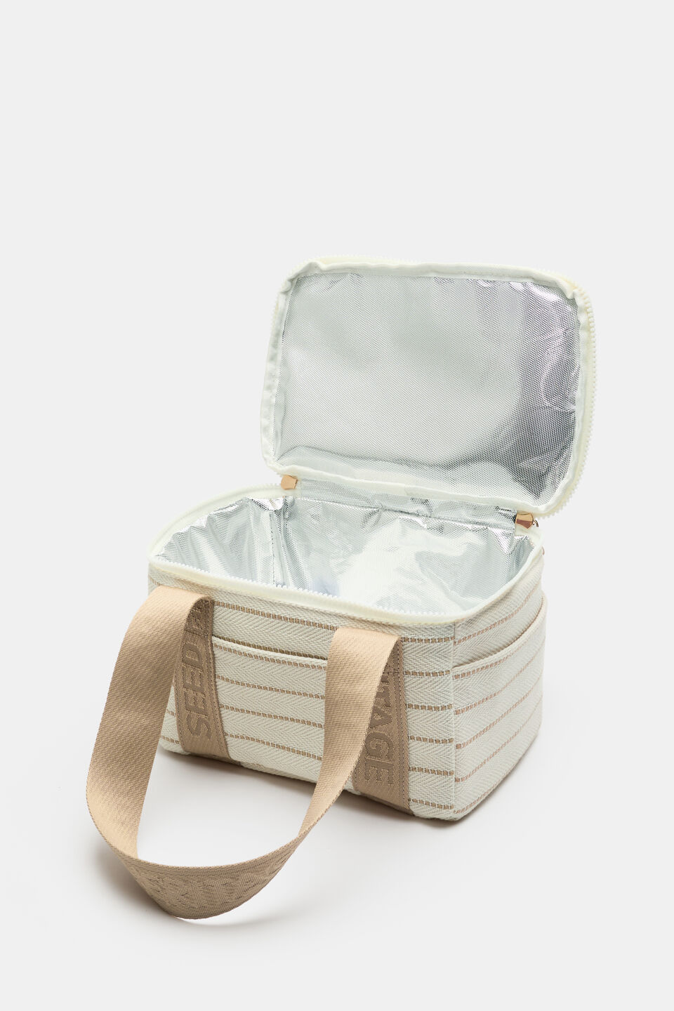 Seed Mini Cooler Bag  Warm Sand Stripe