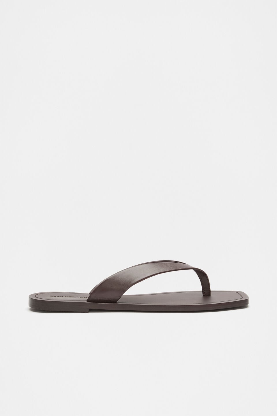 Kenna Leather Flip Flop  Chocolate