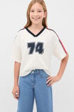 Sporty V Neck Tee  Classic Cream  hi-res