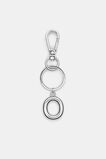 Silver Initial Keyring  O  hi-res