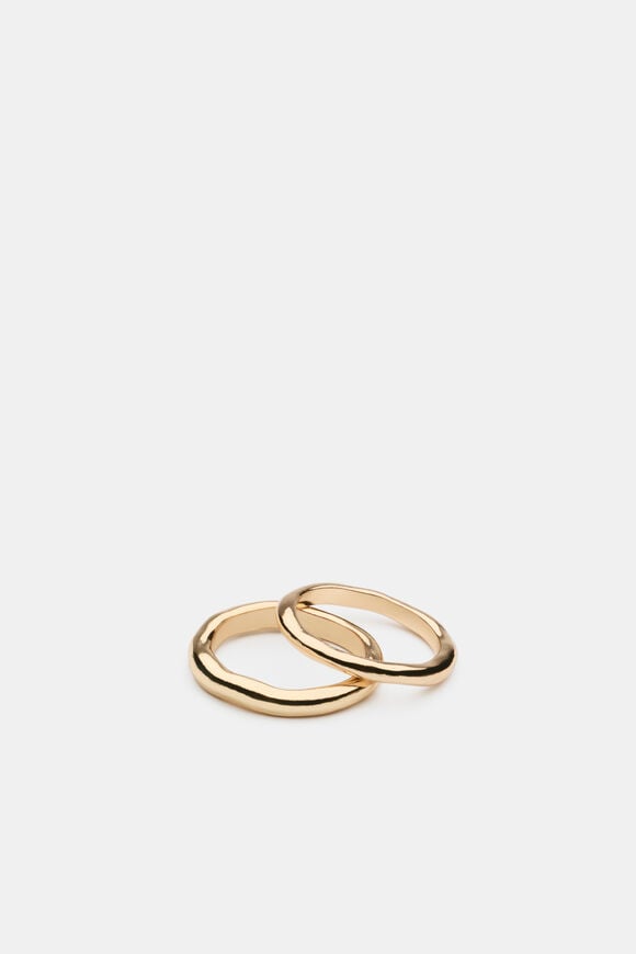 Molten Ring Set  Gold  hi-res