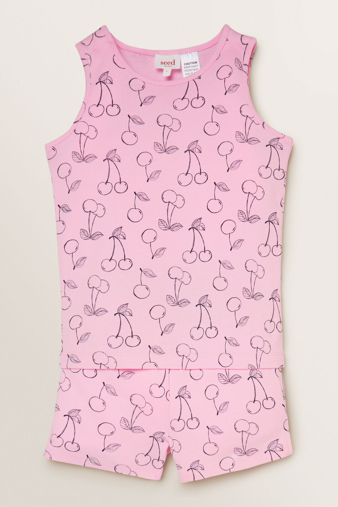 Cherry Sleeveless Pyjama Seed Heritage NZ