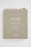 Alba Queen Fitted Sheet  Olive  hi-res