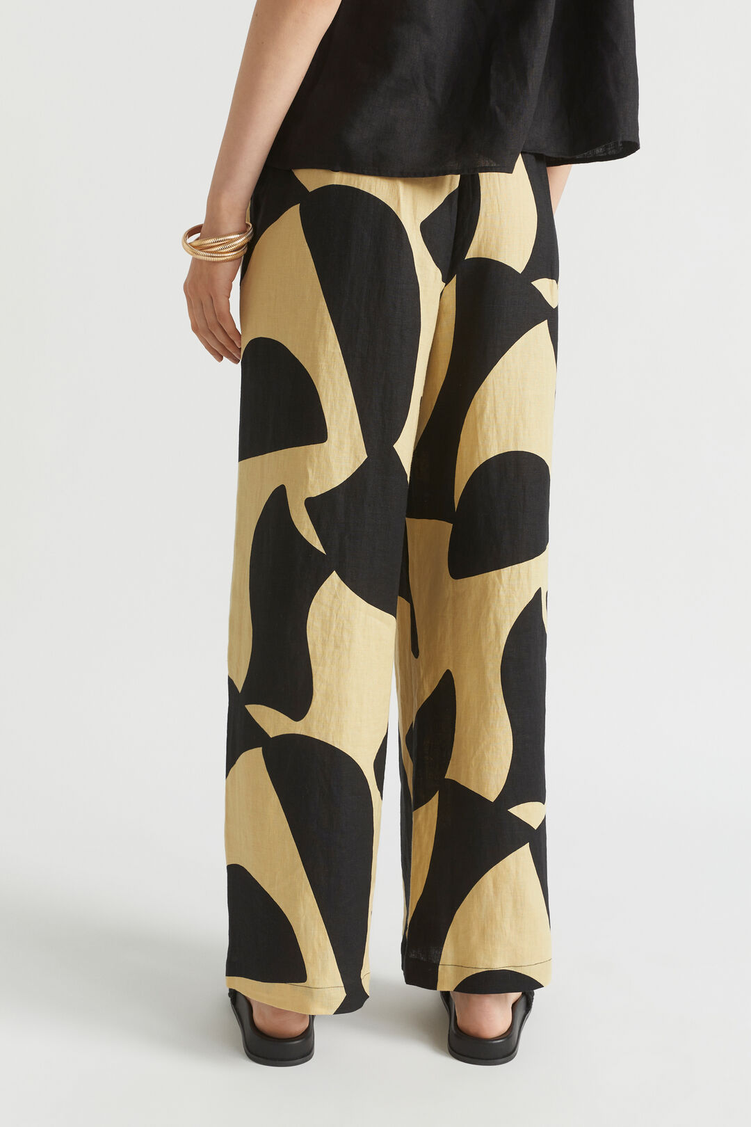 Abstract Wide Leg Tie Pant | Seed Heritage NZ