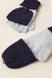 Colour Block Mittens  Multi  hi-res