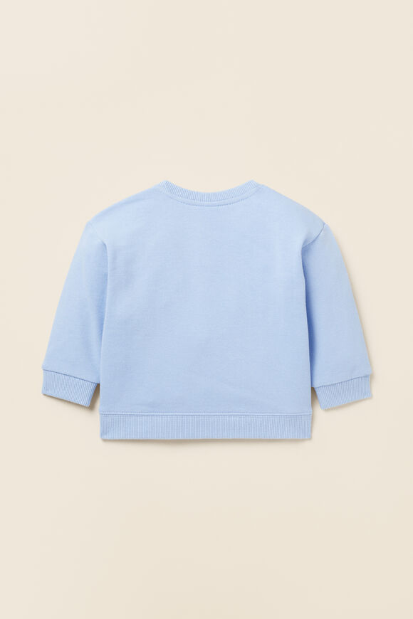 Lemon Motif Sweat  Powder Blue  hi-res