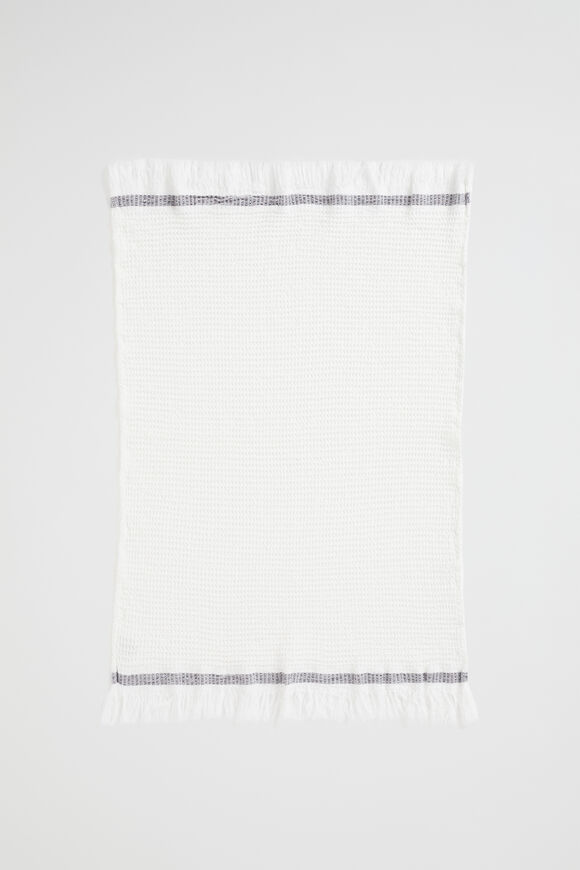 Thea Waffle Hand Towel  Antique White  hi-res