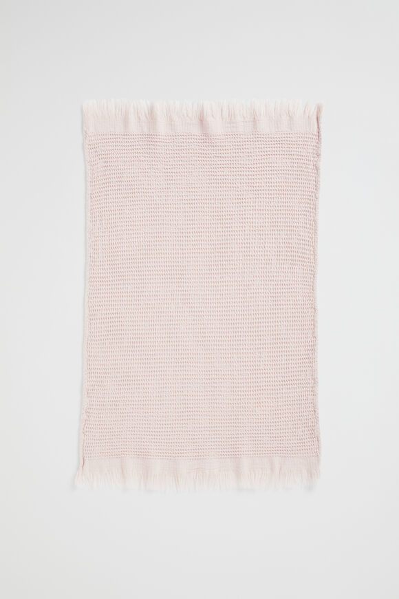 Thea Waffle Hand Towel  Blush  hi-res