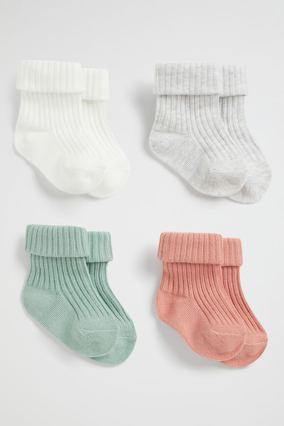Rib Sock Multipack  Green  hi-res