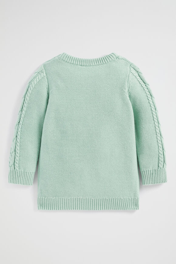 Cable Crew Knit  Fennel  hi-res