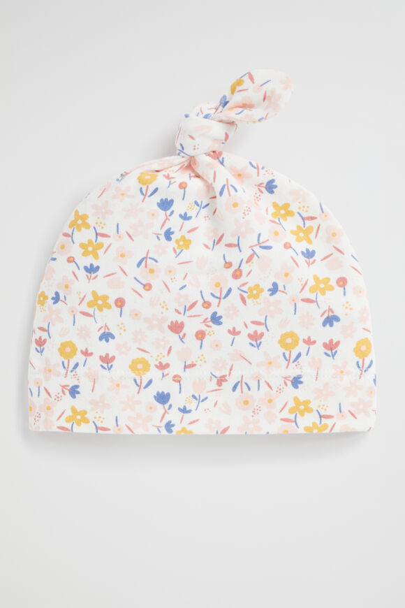 Ditsy Floral Knot Hat  Canvas  hi-res