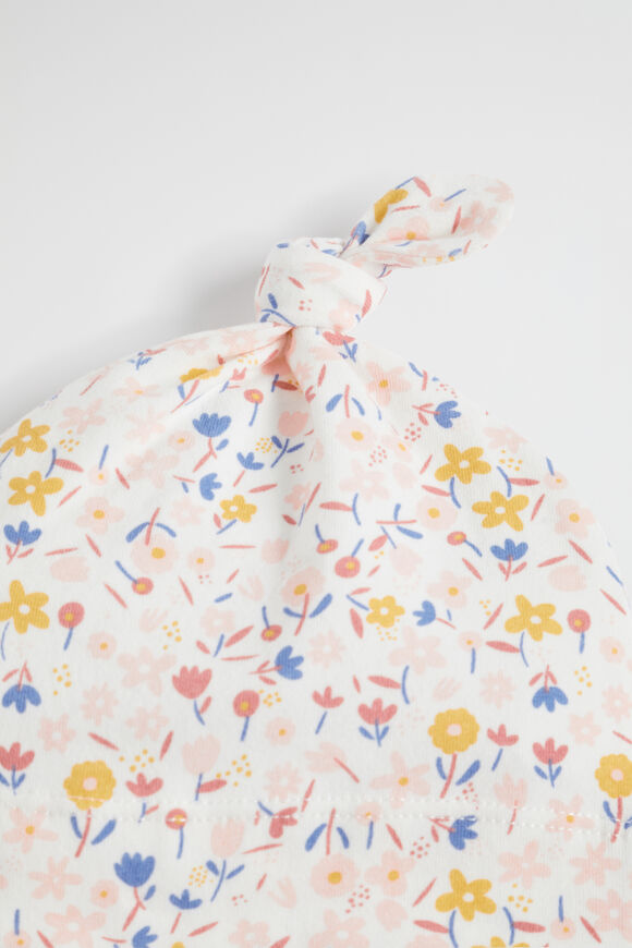 Ditsy Floral Knot Hat  Canvas  hi-res
