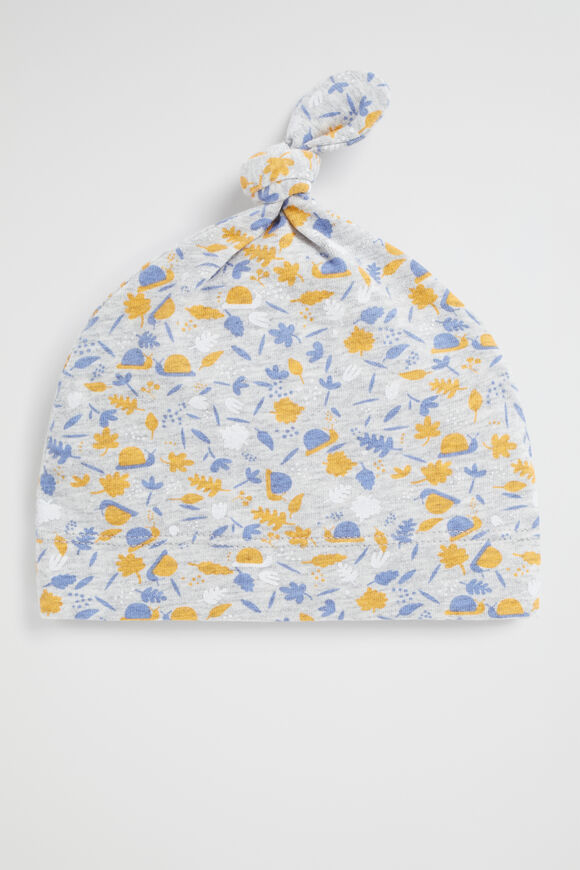 Foliage Knot Hat  Pale Grey Marle  hi-res