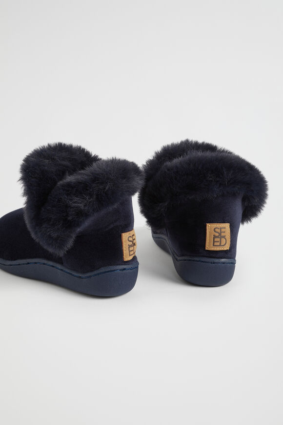 Fluffy House Boot  Navy  hi-res