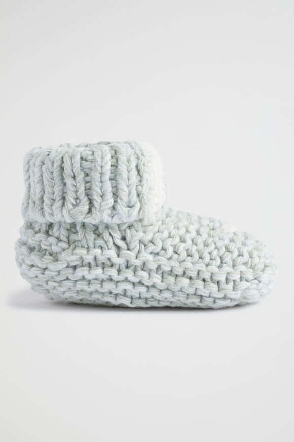 Mixy Knit Bunny Bootie  Sage  hi-res