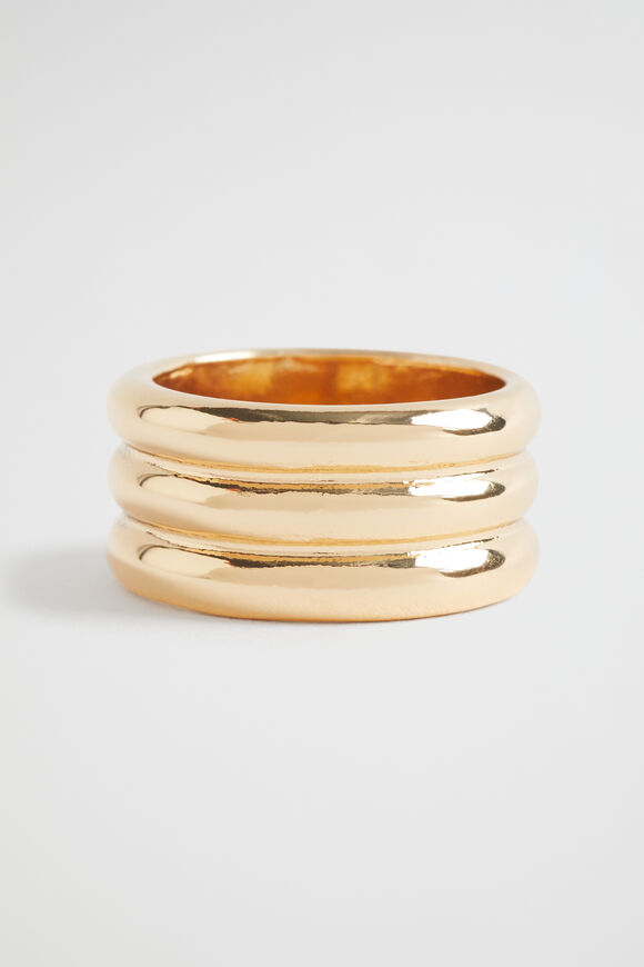 Ridged Ring  Gold  hi-res