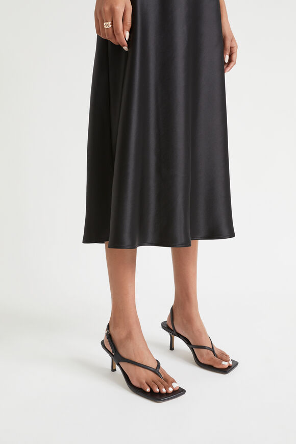 Janelle Mid Heel Sandal  Black  hi-res