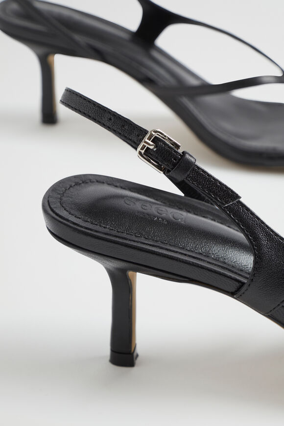 Janelle Mid Heel Sandal  Black  hi-res