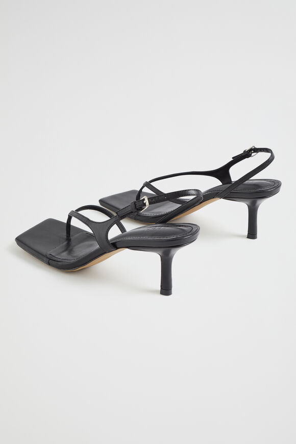Janelle Mid Heel Sandal  Black  hi-res