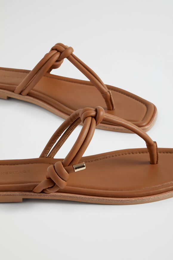 Liora Knot Sandal  Deep Tan  hi-res