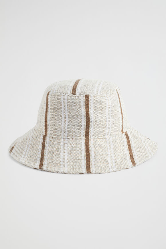 Seed Bucket Hat  Pecan Brown Stripe  hi-res