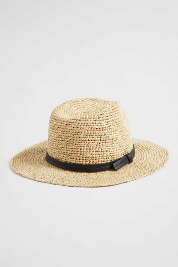 Raffia Panama  Natural Black  hi-res