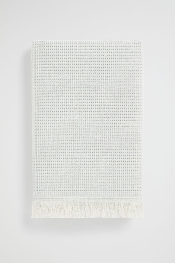 Textured Tea Towel  Dusty Blue  hi-res