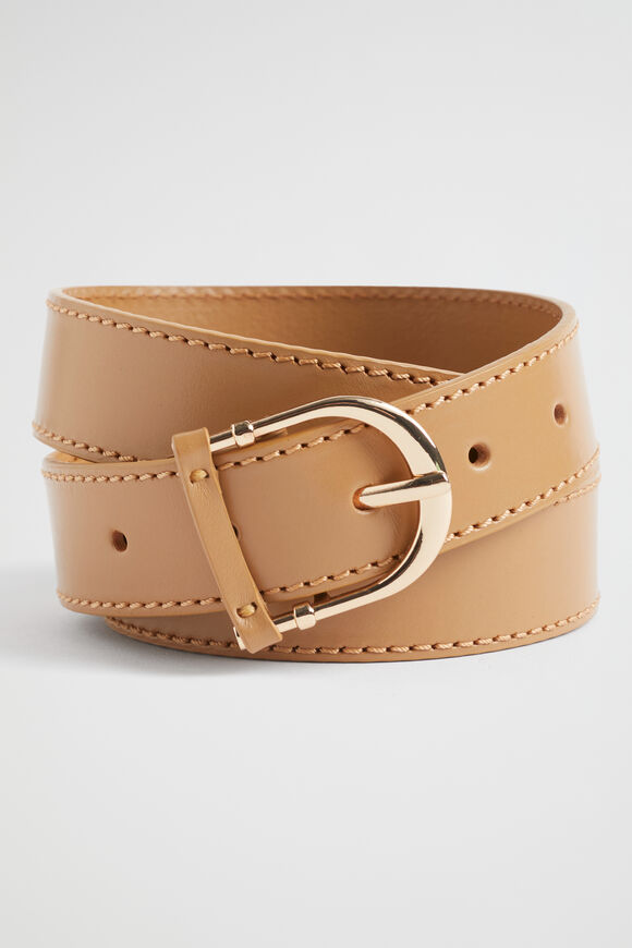 Dahlia Leather Belt  Toffee  hi-res