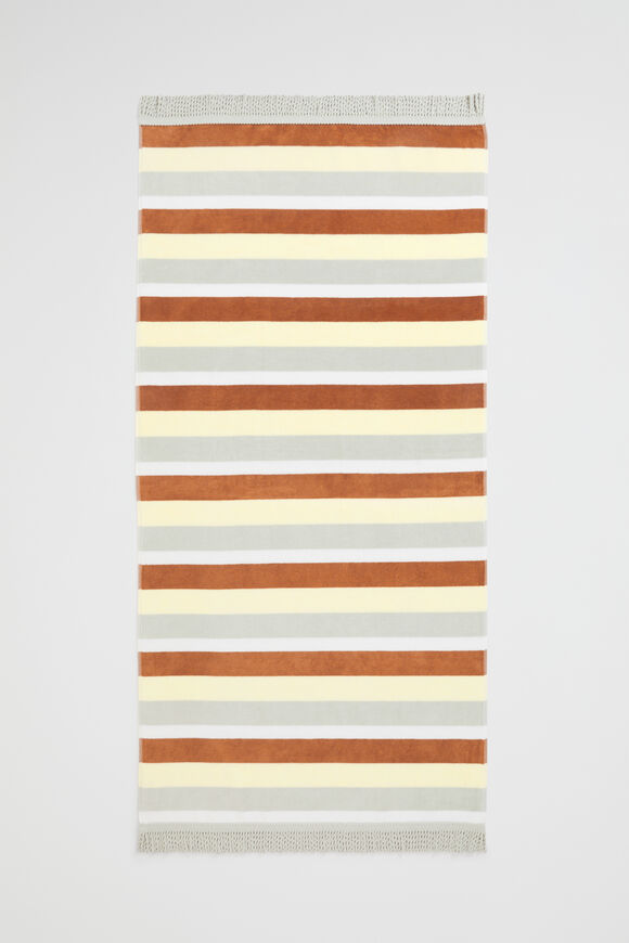 Child Stripe Beachtowel  Multi  hi-res