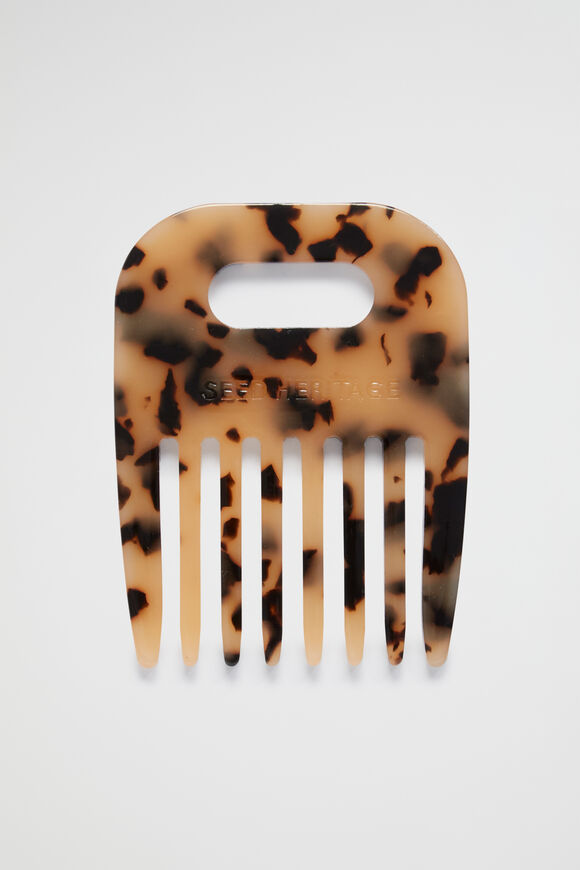 Mini Resin Comb  Milky Tort  hi-res