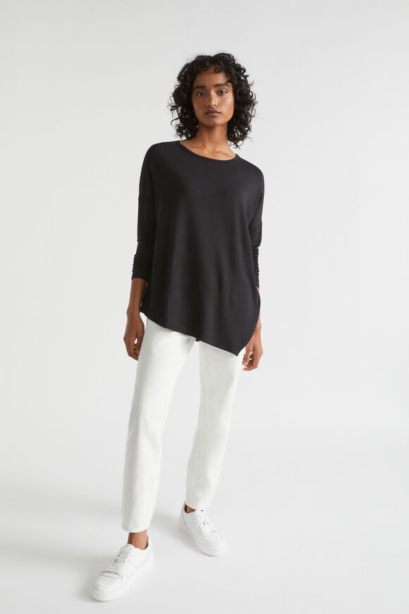 Core Asymmetrical Top  Black  hi-res