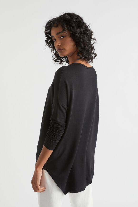 Core Asymmetrical Top  Black  hi-res