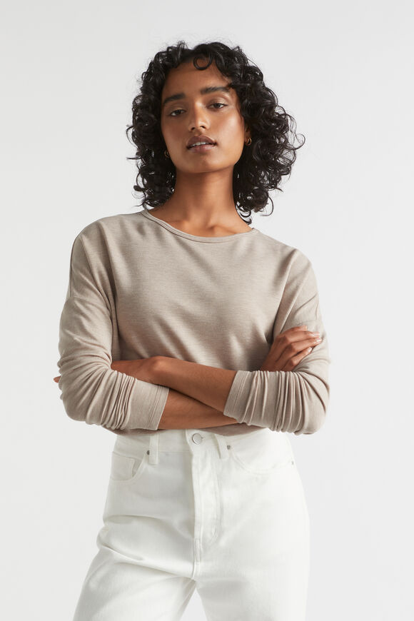 Core Asymmetrical Top  Light Storm Marle  hi-res