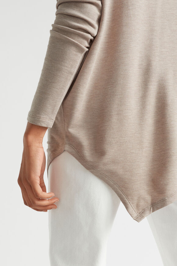 Core Asymmetrical Top  Light Storm Marle  hi-res