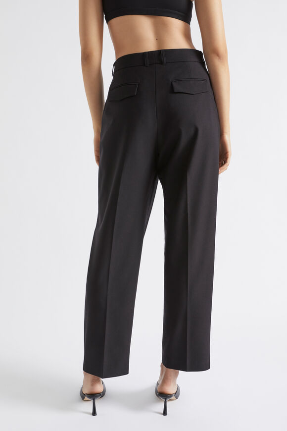 Pleat Front Trouser  Black  hi-res