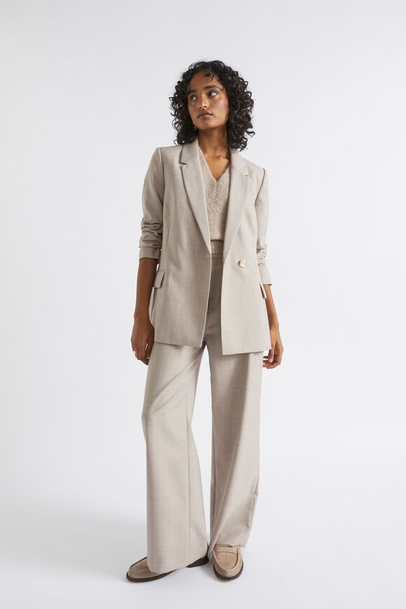Wool Blend Relaxed Blazer  Light Storm Crossdye  hi-res