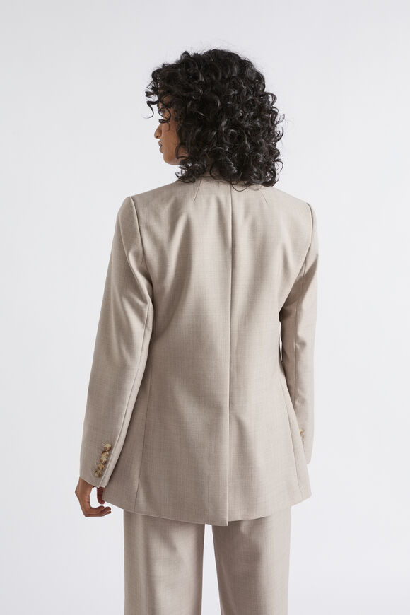 Wool Blend Relaxed Blazer  Light Storm Crossdye  hi-res