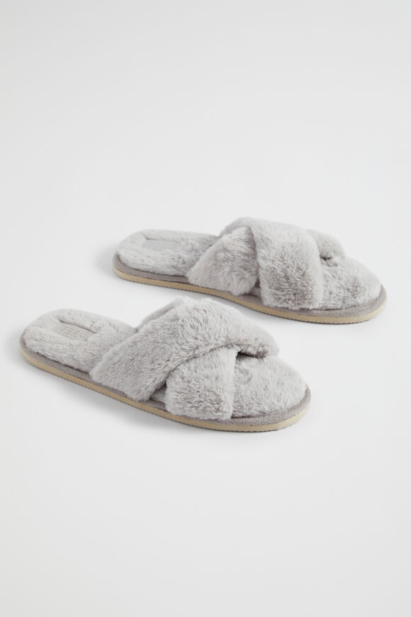 Crossover Slippers  Grey  hi-res