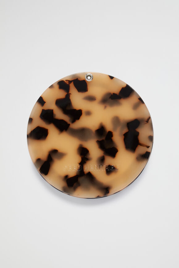 Resin Compact Mirror  Milky Tort  hi-res